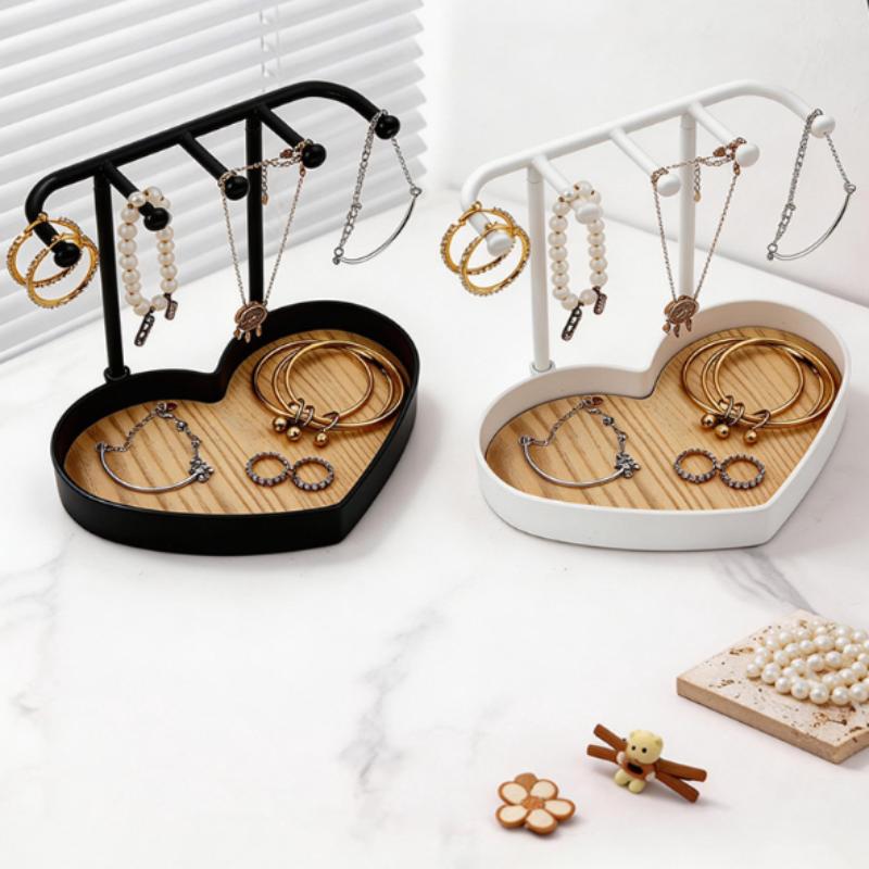 Wood Ring Blank - Jewelry Organizer Display Stand Rack With