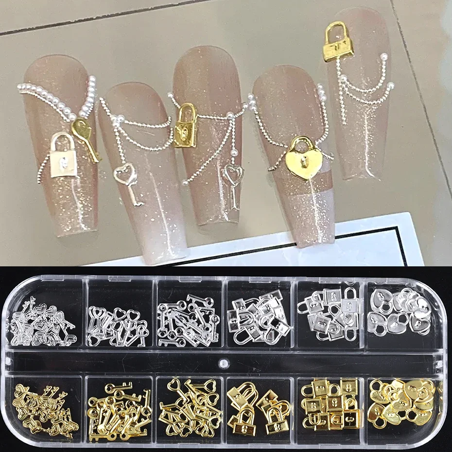 12 Grids Gold Silver Metal Loc - Gold Foil Flakes review and price