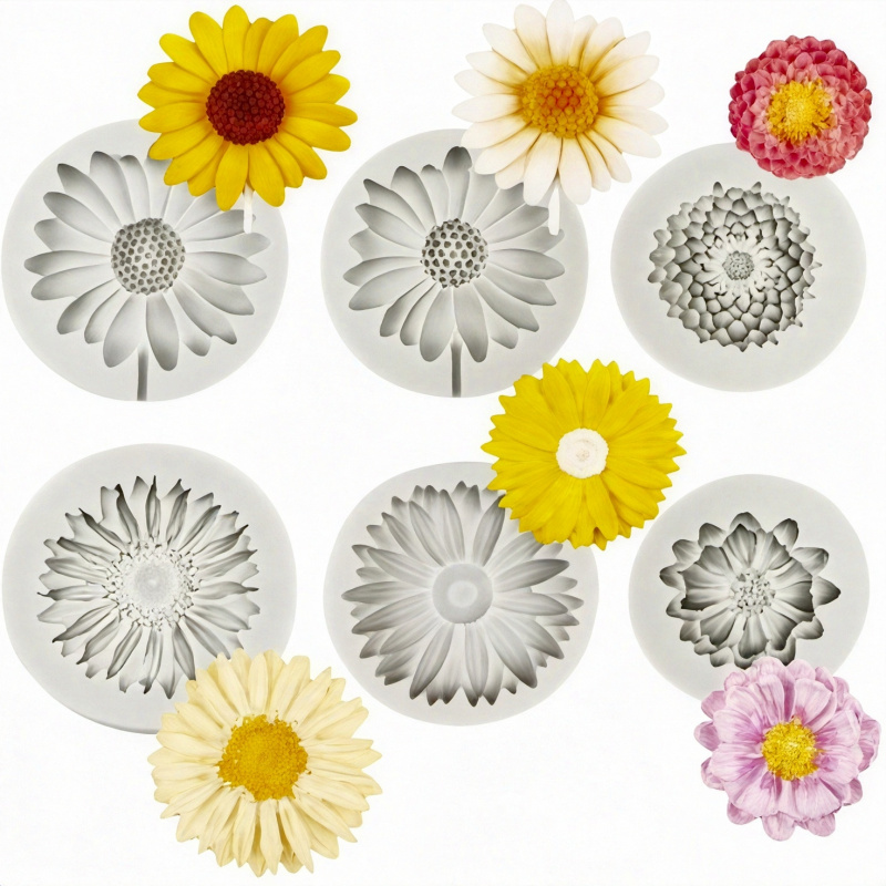 6 Pieces，Sunflower Daisy Silic - Resin Craft Ideas review and price