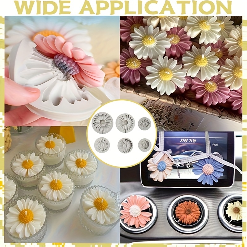 6 Pieces，Sunflower Daisy Silic - Resin Craft Ideas review and price