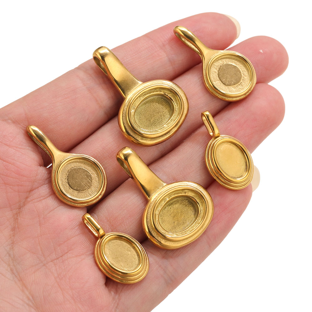 5pcs Stainless Steel Round Ova - Crafting Resin review and price
