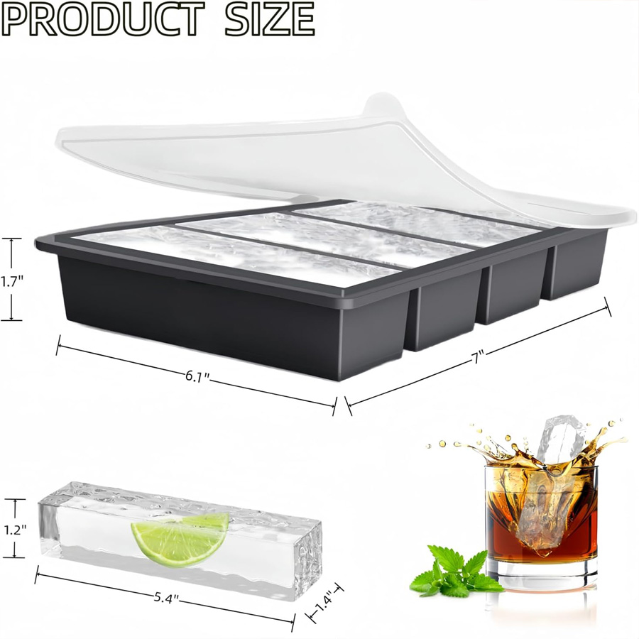 4-Cavity Silicone Ice Cube Tra - Silicone Mold Tray review and price