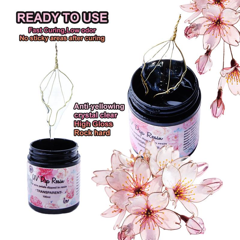 100ml UV DIP Resin Glue For Wi - Flower Preservation Resin review and price