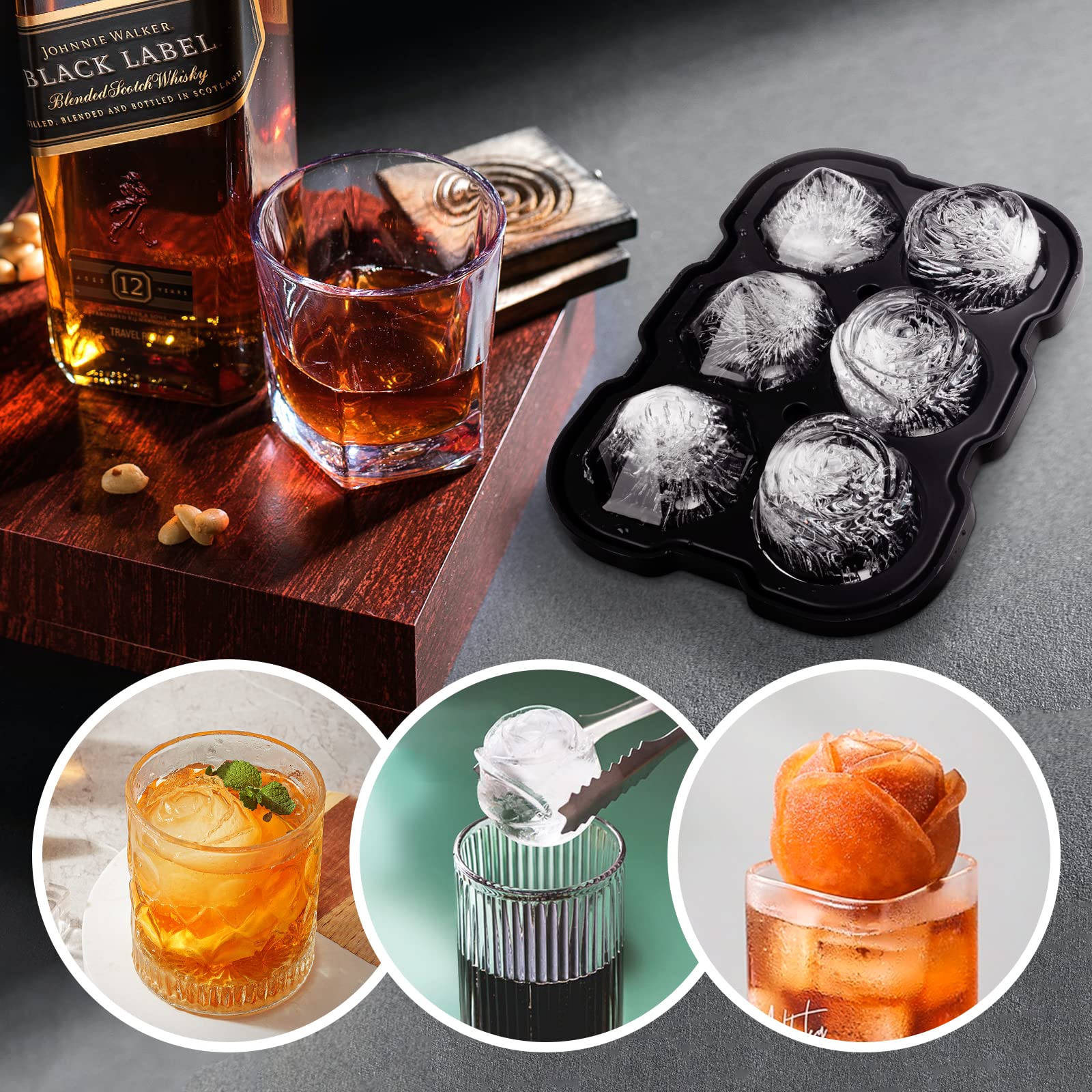 3D Ice Cube Tray Rose Ice Cube - Silicone Mold Tray review and price