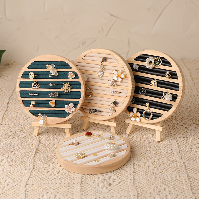 Wood Round Shape Jewelry Tray  - Wood Ring Blank review and price