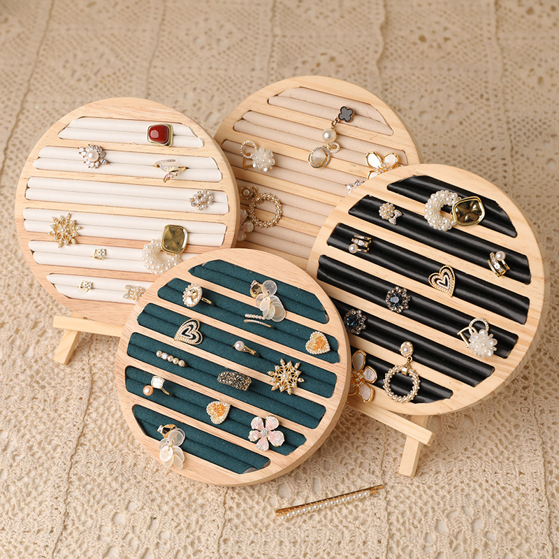 Wood Round Shape Jewelry Tray  - Wood Ring Blank review and price