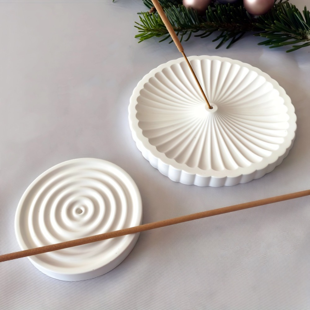 2pcs Round Incense Burner Sili - Coaster Mold Round review and price
