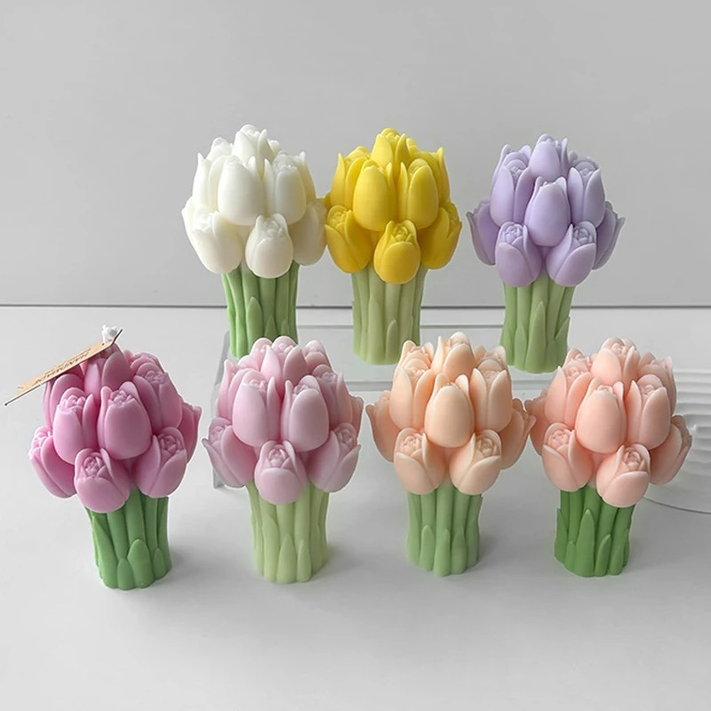 3D Tulip Bouquet Silicone Cand - Resin Craft Ideas review and price
