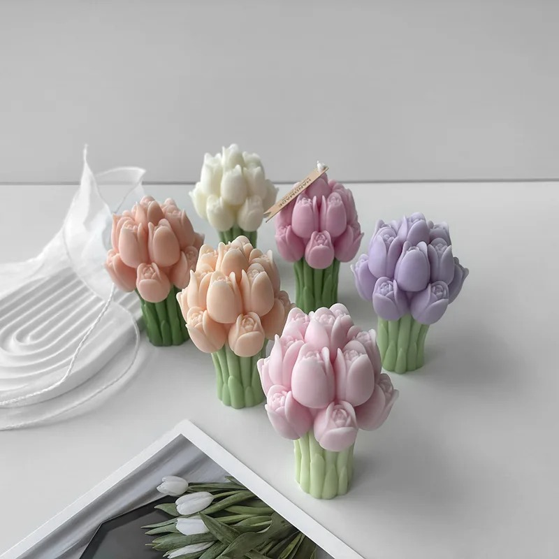 3D Tulip Bouquet Silicone Cand - Resin Craft Ideas review and price