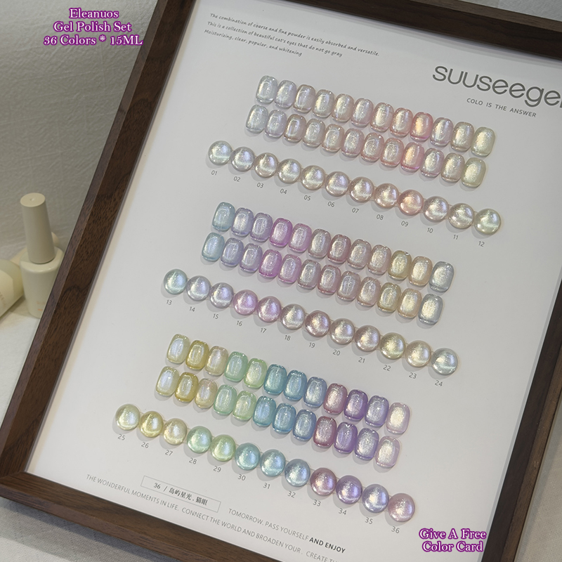 36 Colors Cat Eye Gel Polish S - Resin Glitter Pack review and price