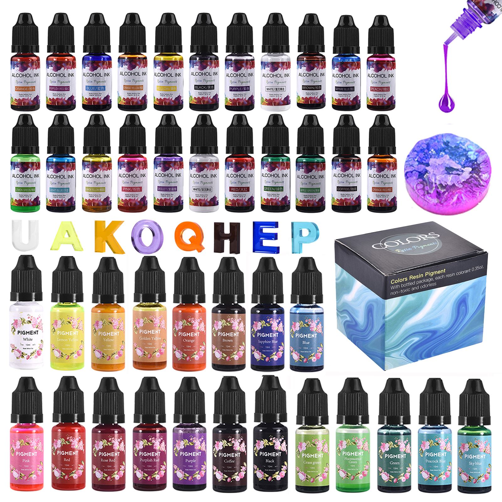 1 Set Resin Pigment Kit Art In - Resin Pigment Set review and price