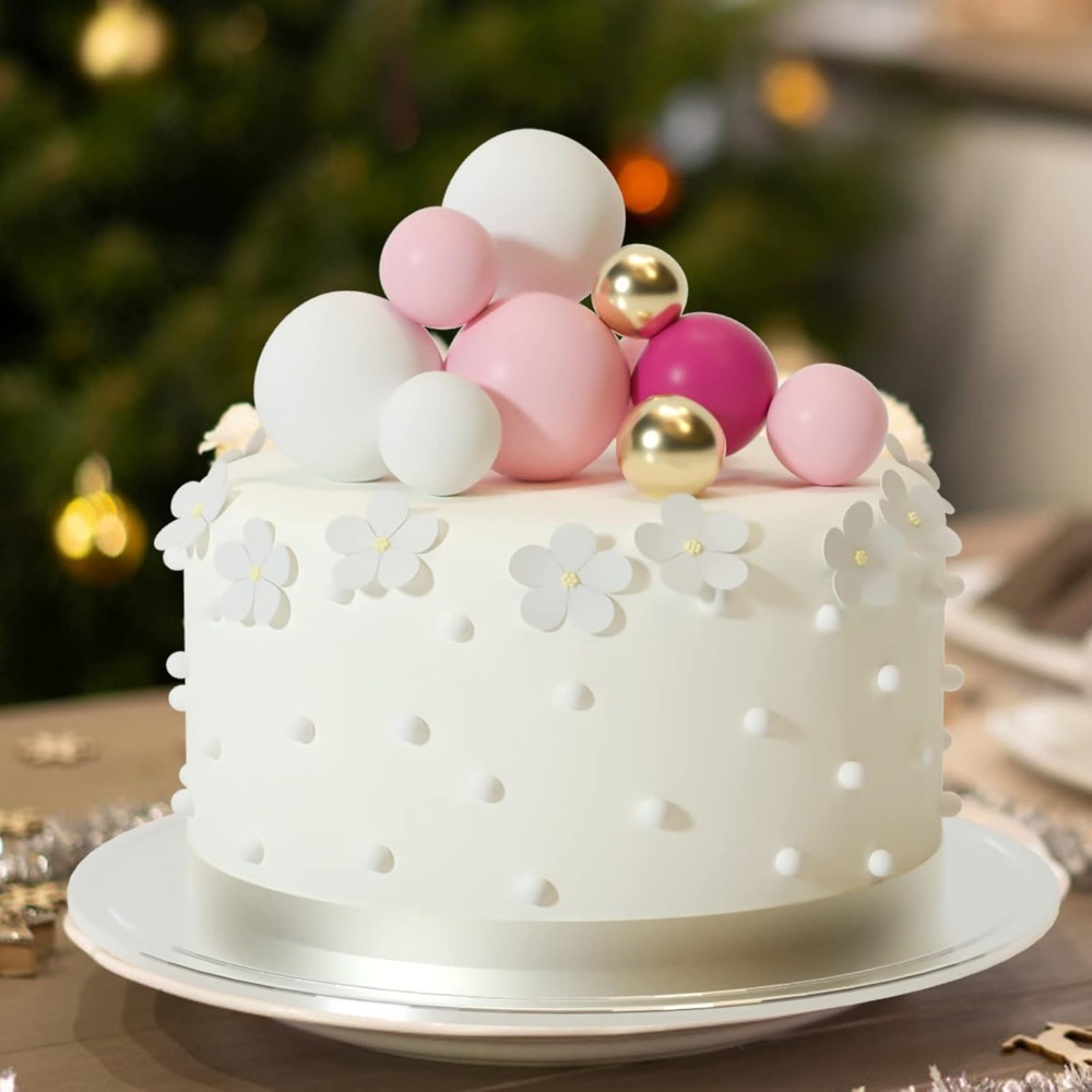 20Pcs Happy Birthday Ball Cake - Gold Foil Flakes review and price