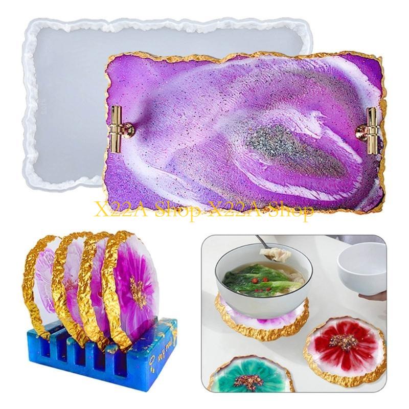 Unique Agate Coasters Silicone - Serving Tray Mold review and price